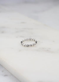 rita round marquise eternity ring