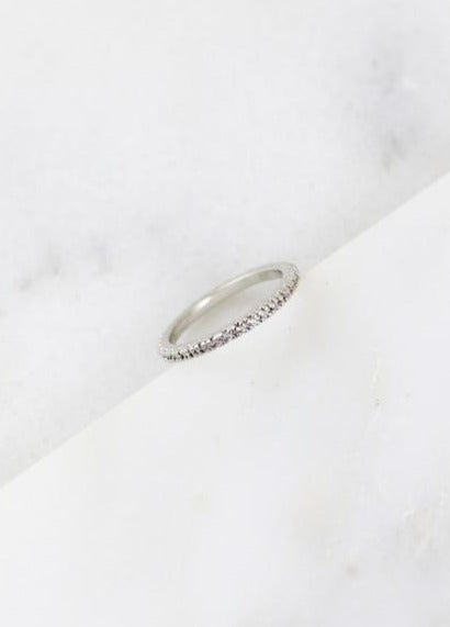 silver eternity ring