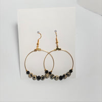 dalmatian jasper hoops