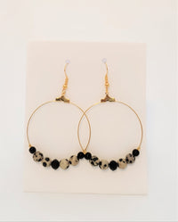 dalmatian jasper hoops