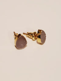 tina natural stone stud earrings