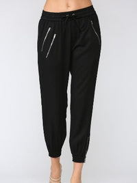 Claire Black Jogger Pants