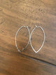 marquise hoop earrings