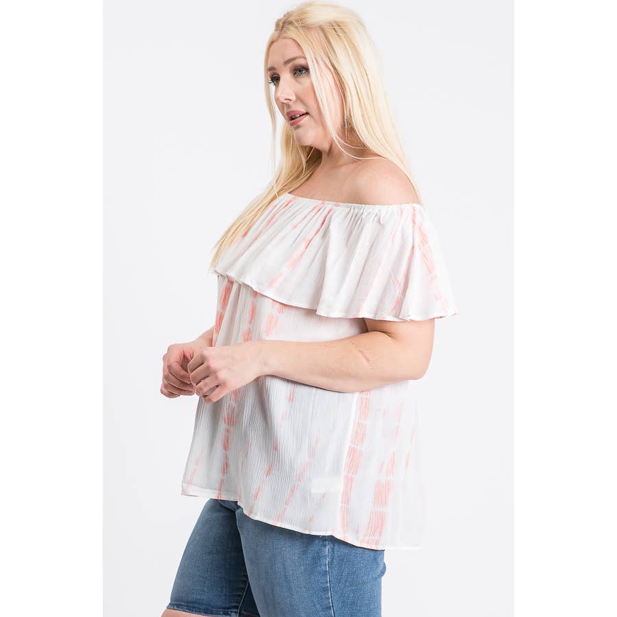 christina tie-dye top curve