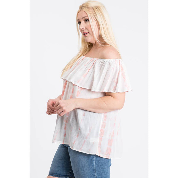 christina tie-dye top curve