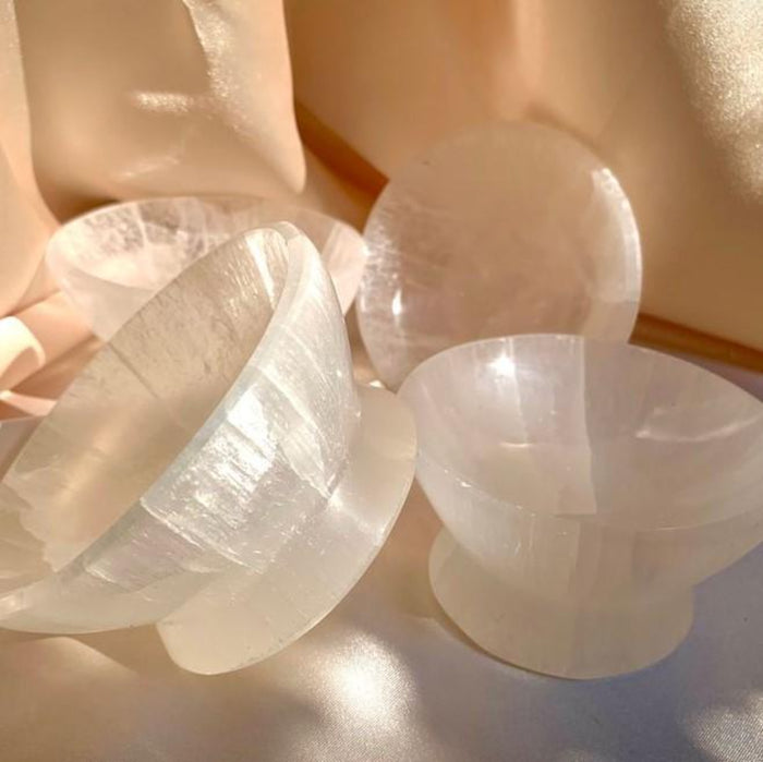 selenite crystal bowl